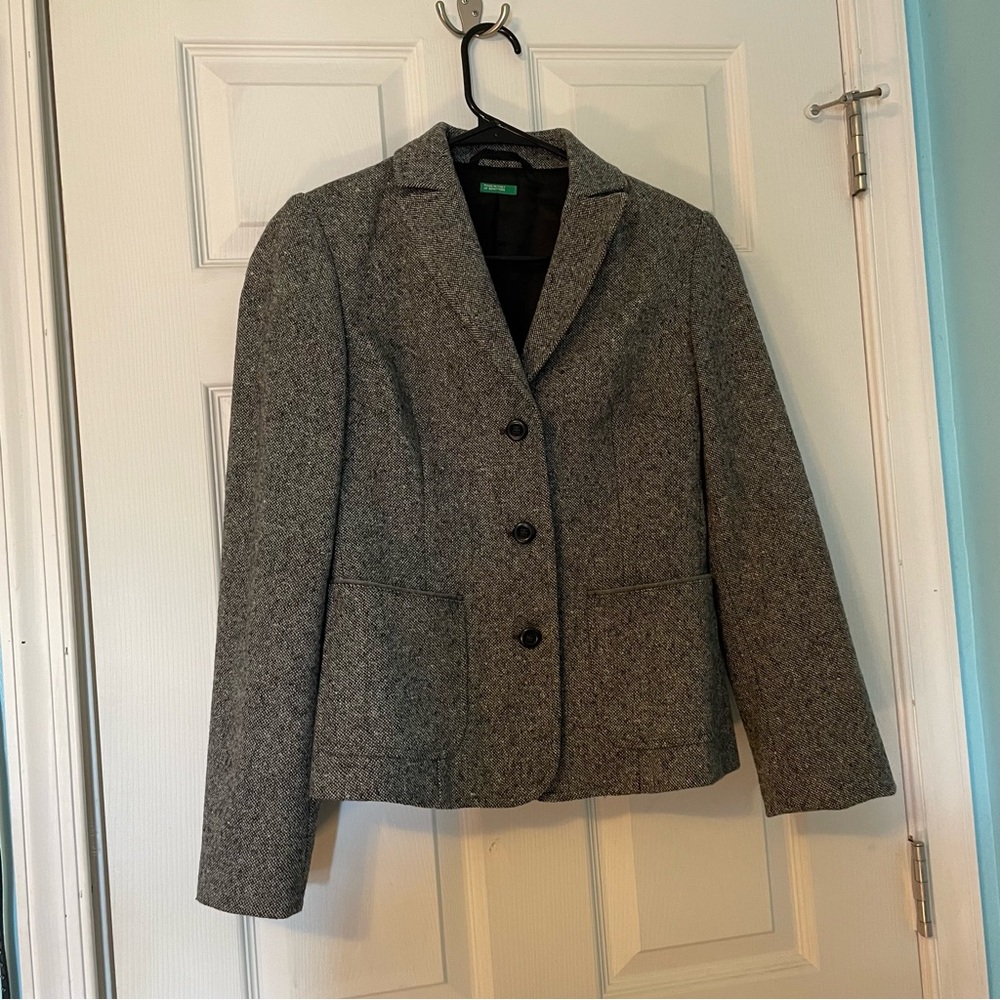 Benetton wool blazer size 6